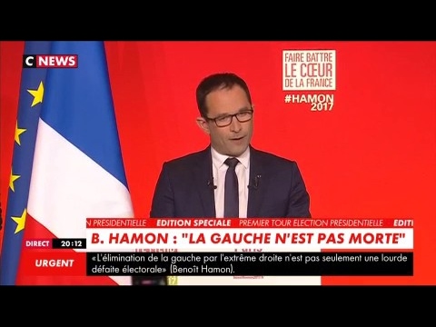 Benoît Hamon appelle à voter Emmanuel Macron
