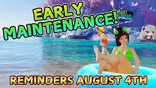 [PSO2 NGS] Early Maintenance! - Reminders Checklist For 8-4-2026