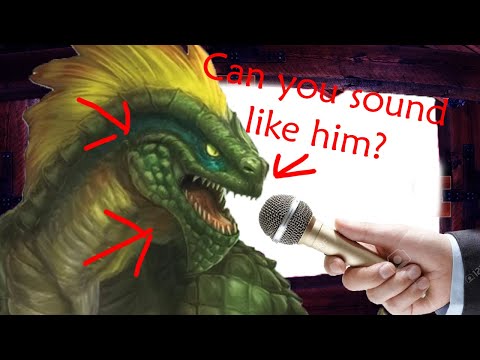 how to voice Lizardfolk