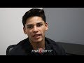 RYAN GARCIA TALKS THE BEST ADVICE CANELO EVER GAVE HIM