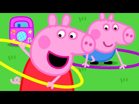 Capa de Brincando com bambolês | Peppa Pig Portuguese Brazil Episódios completos