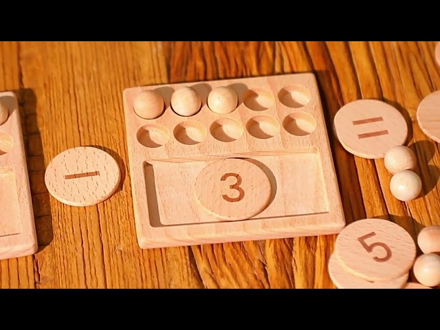 math toy - لعبة الحساب الخشبية