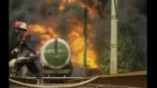 Fuel train explodes in Georgia after driving over suspected land mine
