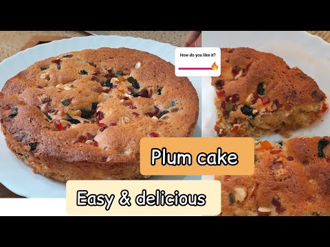 Plum cake | fruits & nuts | پلم کیک| इस तरह से बनाएं प्लम केक 🥮 receipes @Azeemscuisine