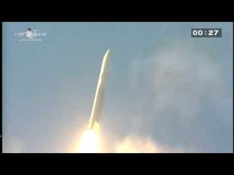 Launch of ESA's Ariane-V VA214 - carrying Alphasat & INSAT-3D from Kourou July 25