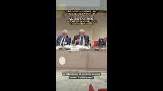 Le parole di Giuseppe Catalano ex capo di gabinetto di Emiliano