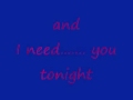 The Backstreet Boys - I Need You Tonight (Lyrics ...