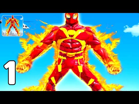 Robot Flying Fire Hero Transform Robot Games - Tutorial Part 1 (Android GamePlay Walkthrough)