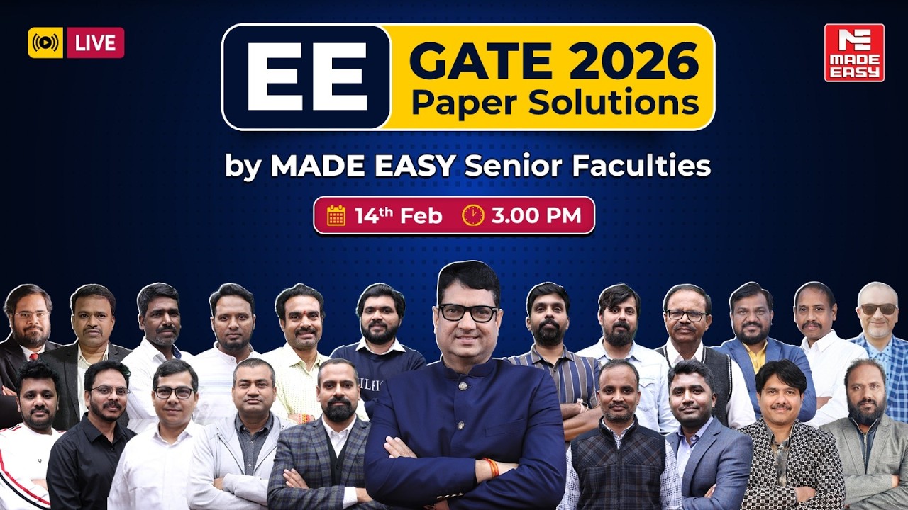 GATE 2026 Electrical Engineering Paper Solution LIVE | EE Full Analysis, Answer Key | MADE EASY