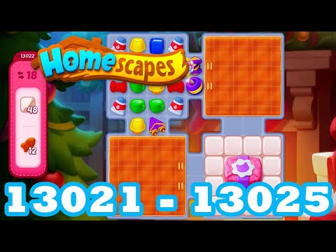 Homescapes Level 13021 - 13025 HD 3 - match puzzle Gameplay | android | IOS | 13022 | 13023 | 13024