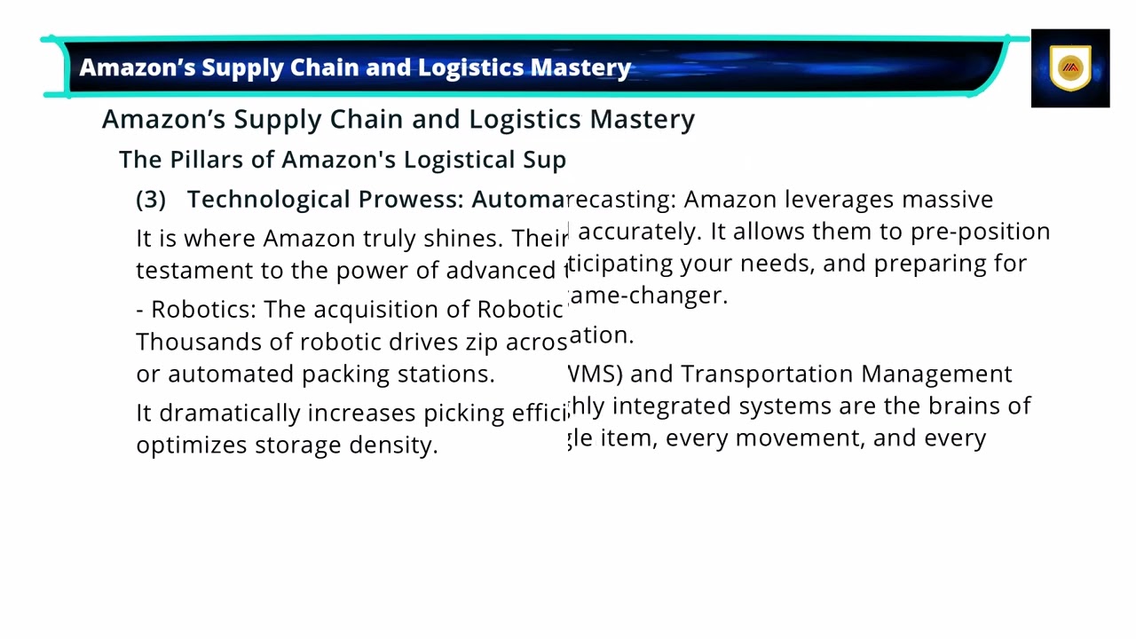 Practical Applications and Case Studies-Amazon’s Supply Chain and Logistics Mastery