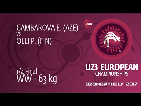 1/4 WW - 63 kg: P. OLLI (FIN) df. E. GAMBAROVA (AZE), 5-2