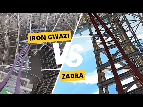 Iron Gwazi vs Zadra | Coaster Comparison POV