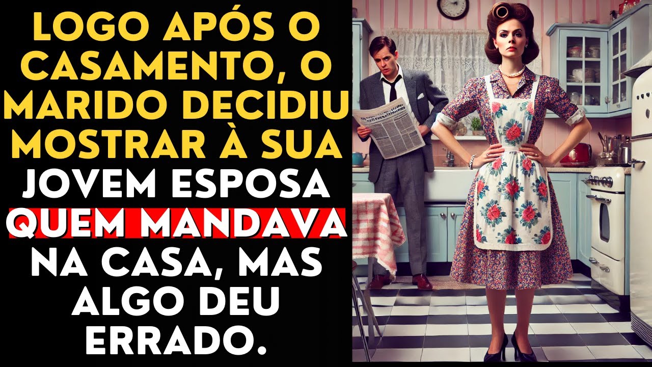 Logo após o casamento, o marido decidiu mostrar à sua jovem esposa quem mandava na casa, mas...