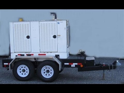 Used- Cummins 35 kW standby, portable / trailer mounted, diesel generator set - Stock# 44533002