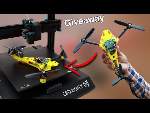 How To Make a 3D Printed Tricopter Drone | Foldable Drone | Giveaway