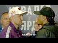 SERGEY KOVALEV AND ANTHONY YARDE GO FACE TO FACE SHARE - STONE COLD STARES IN RUSSIA