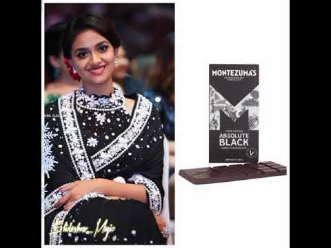 Keerthi Suresh 😘 VS chocolate 🍫 / #shorts #keerthisuresh #chocolates