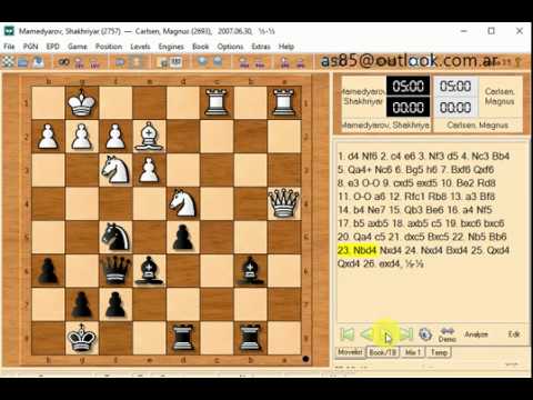 Carlsen Magnus and mamedyarov 2007 06 30 == a128
