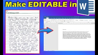 how to edit a handwritten pdf  file on laptop || a text on a photo editable, pdf text (QUICK method)