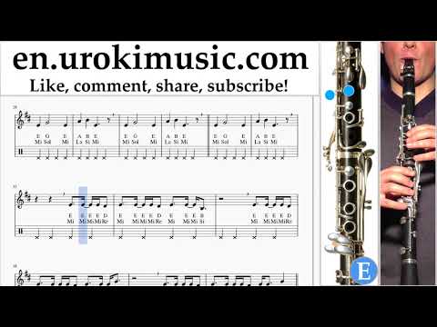 Clarinet lessons Nicky Jam ft. Will Smith - Live It Up Sheet Music Tutorial um-ih352
