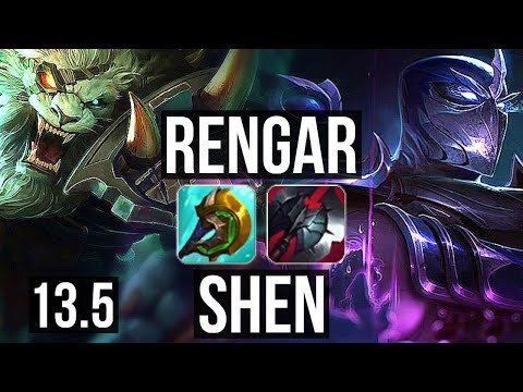 RENGAR vs SHEN (TOP) | 4/1/5, 300+ games | KR Challenger | 13.5