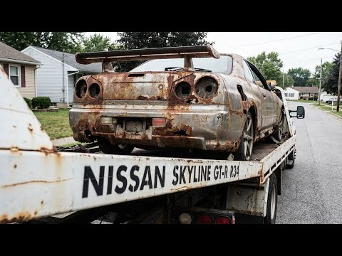 ASMR Car Full Restoration – Nissan Skyline GT-R R34 (Severely Rusted)