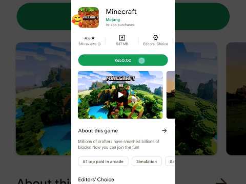 Minecraft free download for Google Store 🥰#minecraft