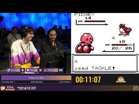 Pokémon Red [Any% (Glitchless)] by AEtienne - #ESASummer25