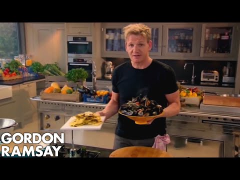 Steamed Mussels with Saffron Flatbread Fast Food with Gordon Ramsay