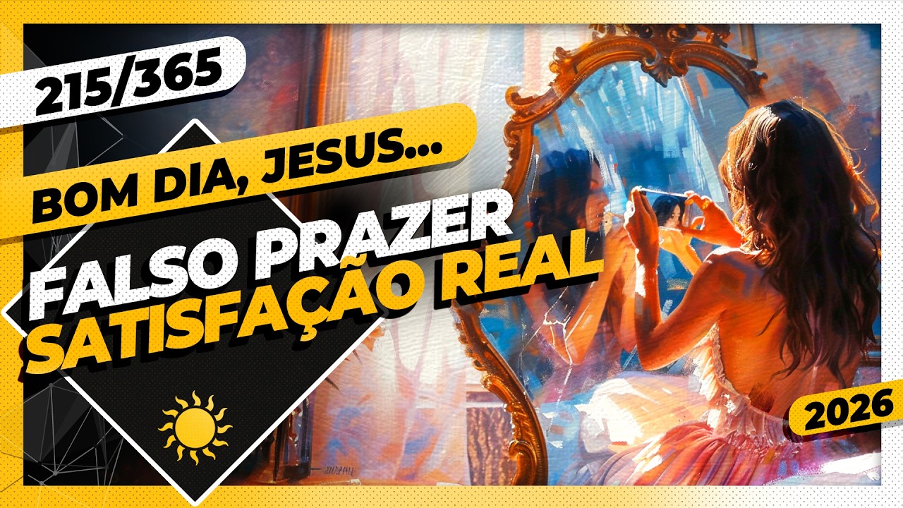 FALSO PRAZER: SATISFAÇÃO REAL - Bom dia, Jesus! 215/365 (2026)