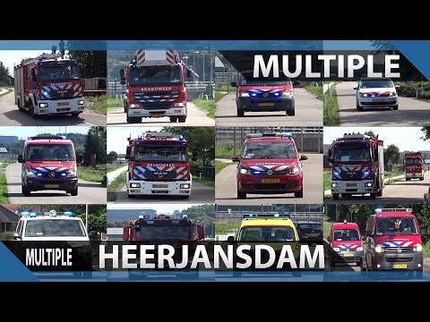 (primeurs) 13x hulpdiensten met spoed naar een grote brand Develsluis in Heerjansdam