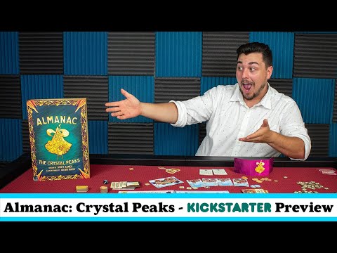 Never Bored Gaming | Kickstarter Preview | Almanac: Crystal Peaks