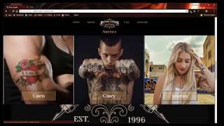 Tattoo shop demo overview video