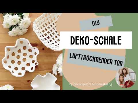 DIY Dekoschale aus lufttrocknenden Ton