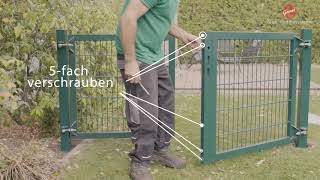 Montageanleitung für das Growi® Universaltor 2-flügelig