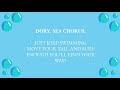 Just Keep Swimming Part 1 Lyrics Finding Nemo Jr
