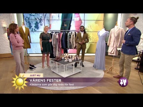 Mode - klädkoder till vårens fester - Nyhetsmorgon (TV4)