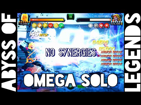Rank 3 Cosmic Ghost Rider Solos Abyss Omega Red Without Synergies | Marvel Contest of Champions