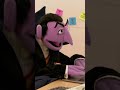 The Count Counts His Emails Sesamestreet