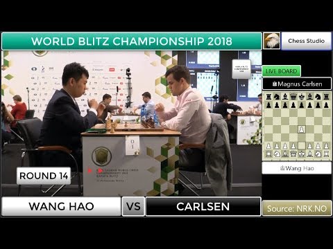MAGNUS CARLSEN VS WANG HAO | WORLD BLITZ CHAMPIONSHIP 2018