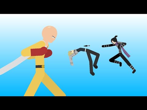 One punch man Saitama and Genos vs Sonic - Stick Nodes animation