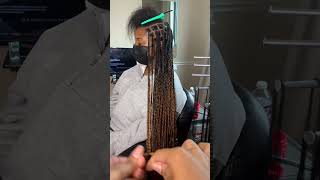 Knotless Braids Ombre Color 30😍 #shorts