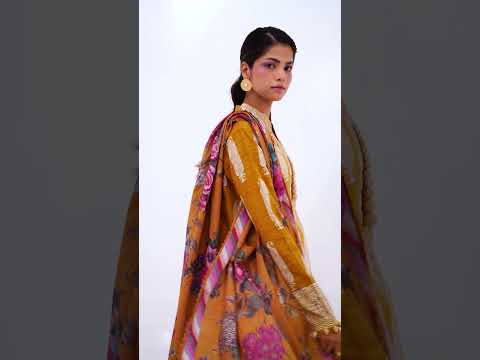 Mahay by Sana Safinaz Embroidered Slub Unstitched 3Pc Suit D-16A