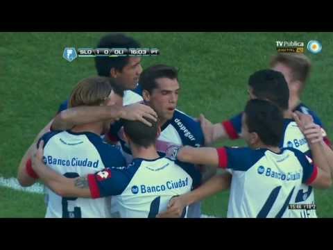 San Lorenzo 2 - 1 Olimpo - Torneo Inicial 2013 - Fecha 1 - Gol de Martín Cauteruccio (1)