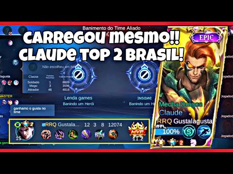 jogando de eudora/ caiu um Claude top 2 Brasil no meu time / mobile legends bang bang