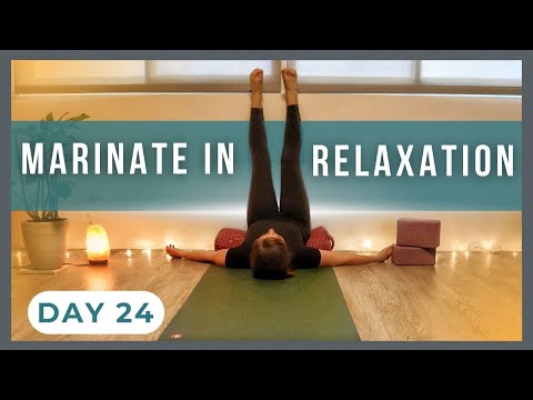 Wall Yin Yoga to Unwind & Relax | Bedtime Yin Yoga Challenge Day 24