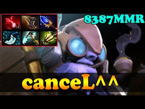 Dota 2 - canceL^^ 8387 MMR Plays Tinker vol 9 - Ranked Match Gameplay