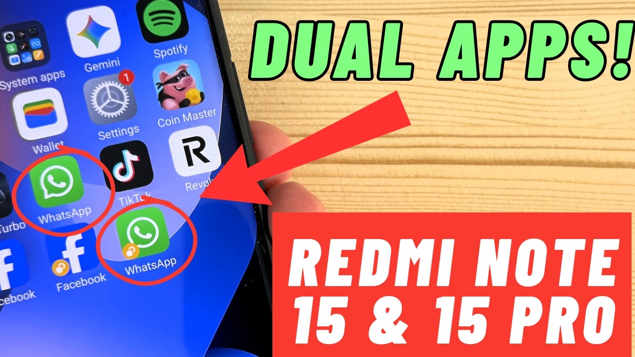 How to Enable DUAL APPS on Xiaomi Redmi Note 15 & 15 Pro