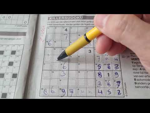 (#5868) Saturday. Killer Sudoku puzzle. Bonus Extra edition. 01-28-2023 Extra part 2 of 4